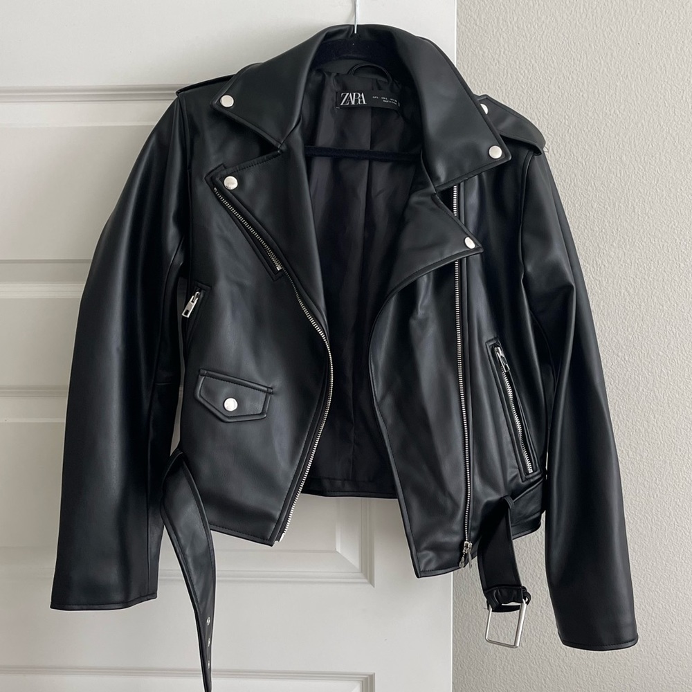 Zara leather jacket
